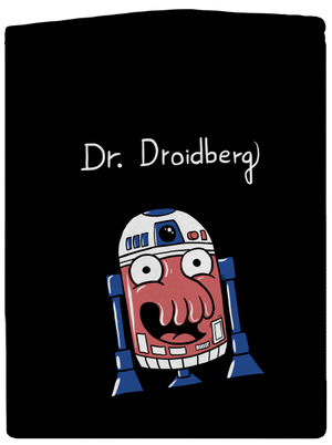 Dr. Droidberg dámska mikina na zips Black