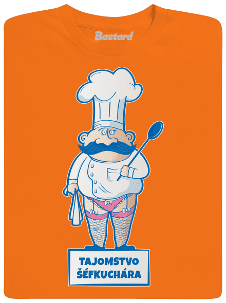 Tajomstvo šéfkuchára pánske tričko Orange