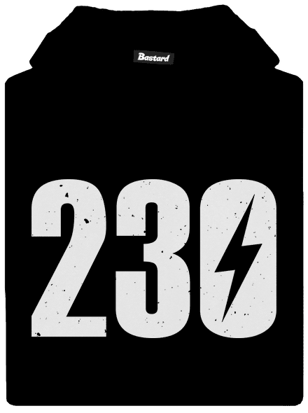 230 V detská mikina klokanka Black