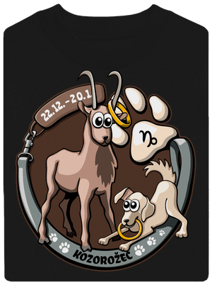Psí horoskop: Kozorožec unisex mikina bez kapucne Black