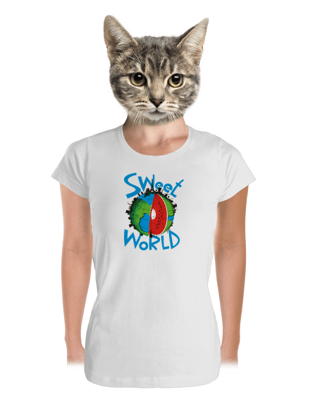 Sweet World dámske tričko prémium White