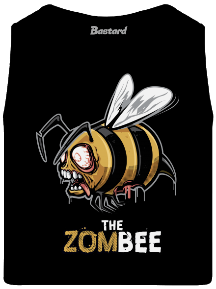ZomBee - žltá pánske tielko Black
