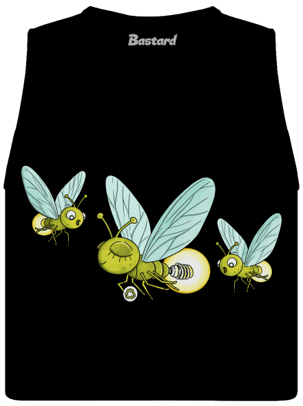 Svetluška dámske tielko voľné Black