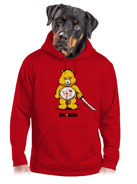 Killer bear pánska mikina klokanka Red