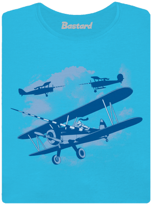 Rytieri nebies dámske tričko s lemom Blue Atol