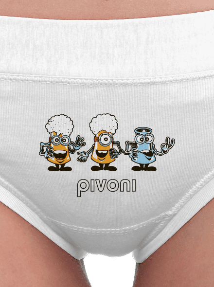 Pivoni dámske nohavičky White