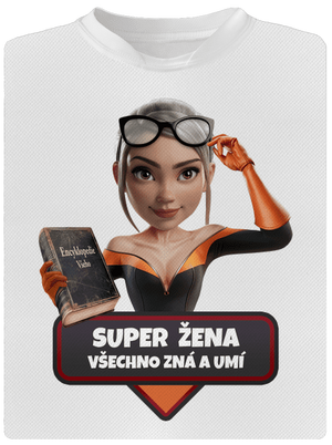 Super mama detské športové tričko White