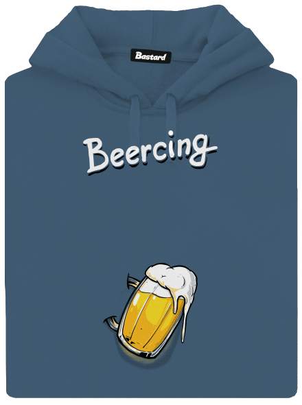 Beercing dámska mikina klokanka Denim