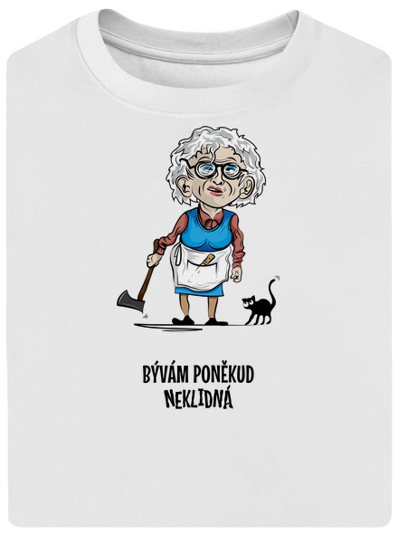 Neklidná - vlastný text unisex tričko oversized White