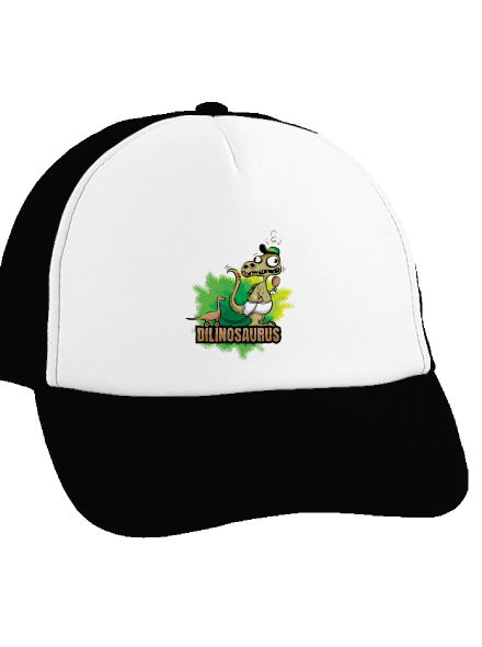 Dilinosaurus šiltovka truckerka Black cap