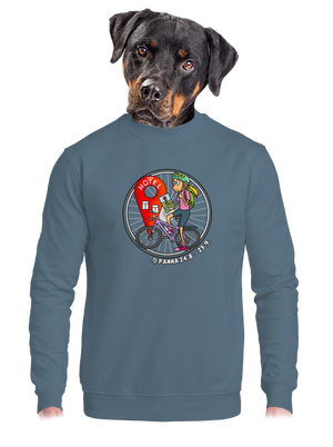 Cyklistický horoskop: Panna unisex mikina bez kapucne Nordic Blue