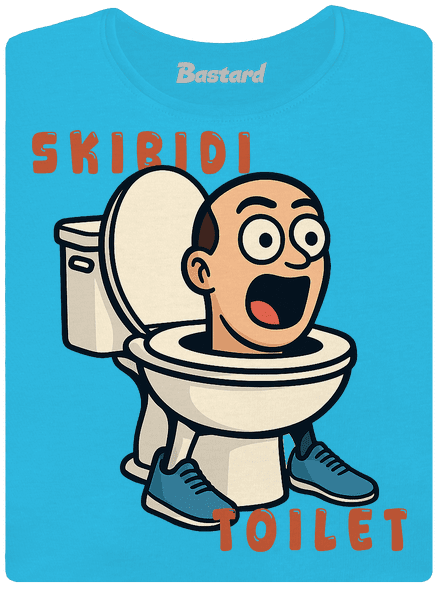 Skibidi Toilet dámske tričko Blue Atol
