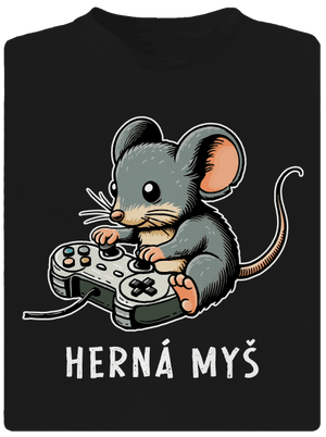 Herná myš detské športové tričko Black