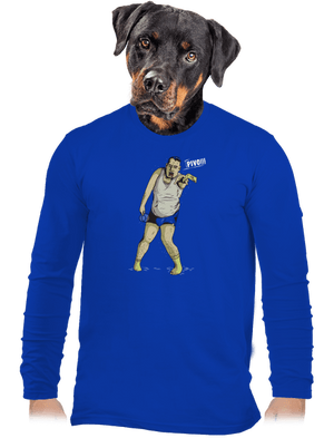 Beer zombie pánske dlhý rukáv Royal Blue