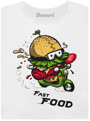 Fast Food dámske tričko prémium White