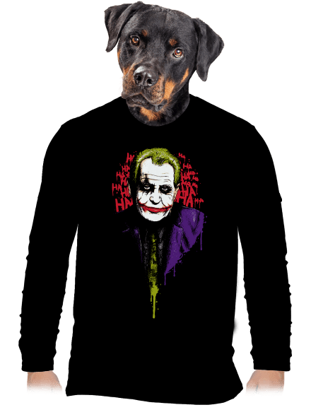 Zeman Joker pánske dlhý rukáv Black
