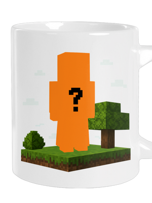 Minecraft z vlastnej fotky veľký hrnček White