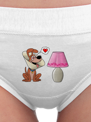 Zamilovaný pes dámske nohavičky White