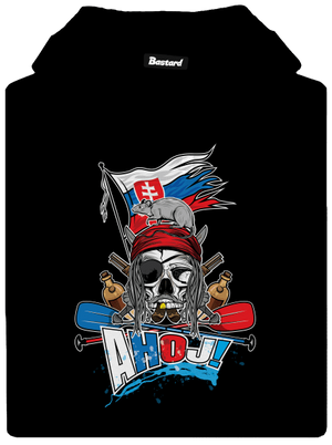 Ahoj dámska mikina klokanka Black