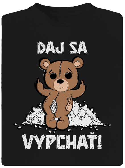 Jdi se vycpat pánske športové tričko Black