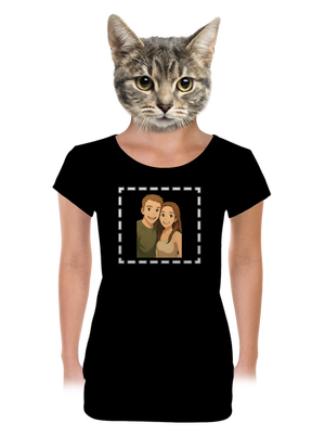 dámske tričko s lemom