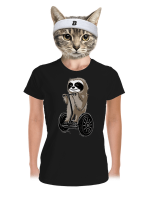 Leňoch dámske športové tričko Black