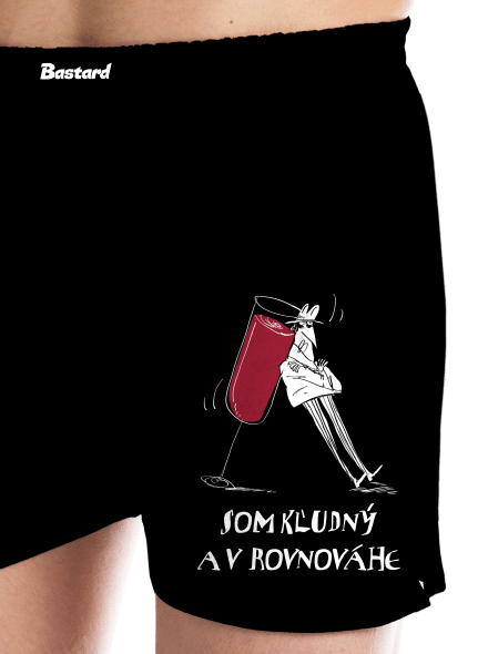 Pokojná rovnováha pánske trenky Black