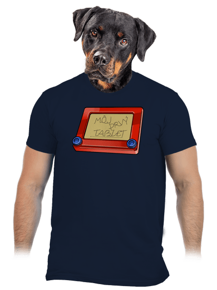 Môj prvý tablet pánske tričko Navy