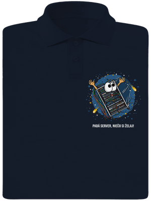 Padá server pánska polokošeľa Navy Mal
