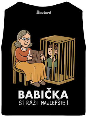 Babička stráži najlepšie pánske tielko Black