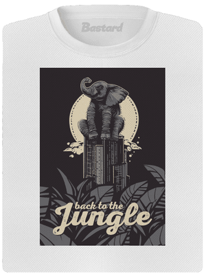 Back to the jungle dámske športové tričko White