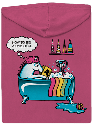 Ako sa stať jednorožcom dámska mikina na zips Magenta