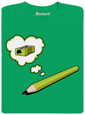 Ceruzka a Strúhatko pánske tričko Kelly Green