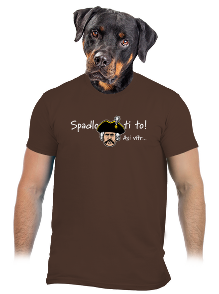 Spadlo ti to pánske tričko Brown