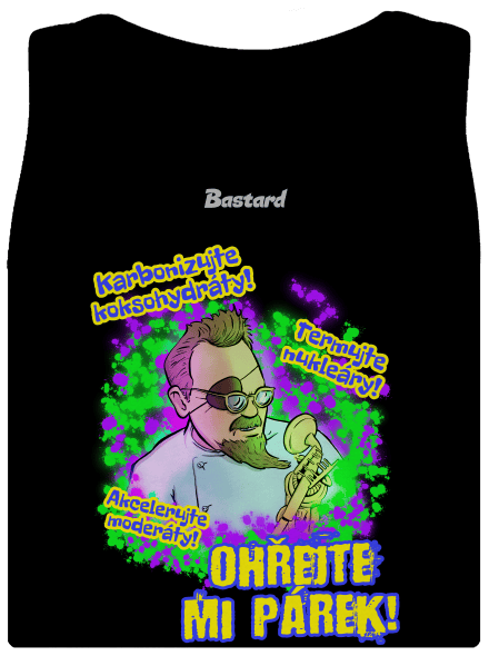 Ohřejte mi párek dámske tielko klasické Black