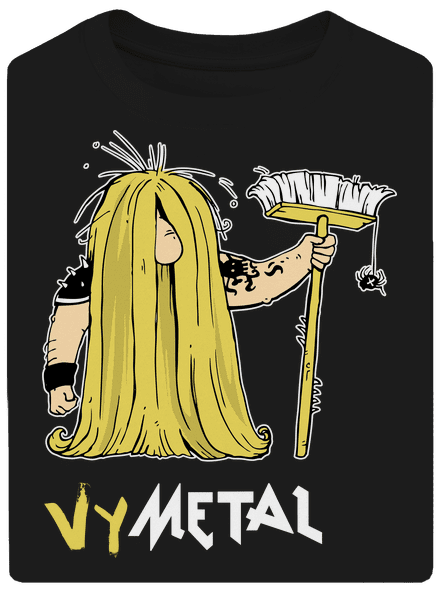 Metalista unisex tričko oversized Black