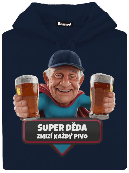 Super dedo pánska mikina klokanka Navy