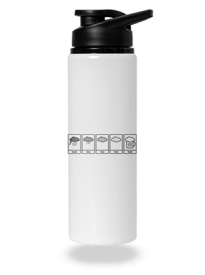 Predpoveď počasia flaša na vodu White