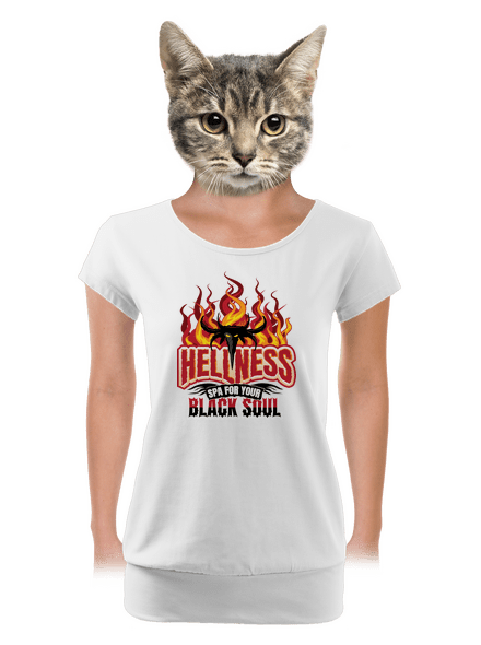 Hellness dámske tričko s lemom White