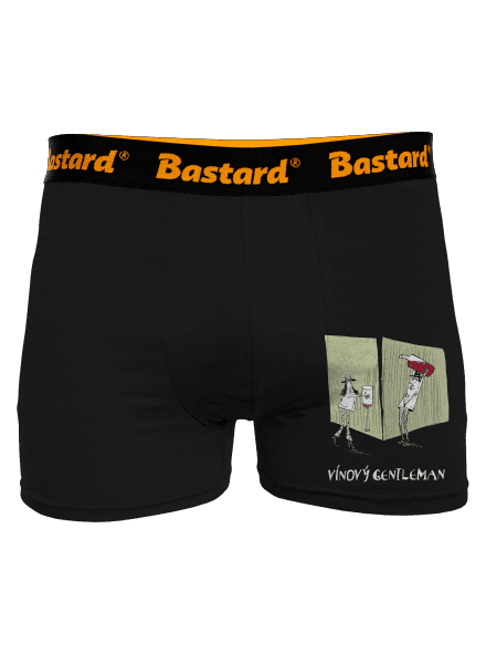 Vínový gentleman  boxerky Black