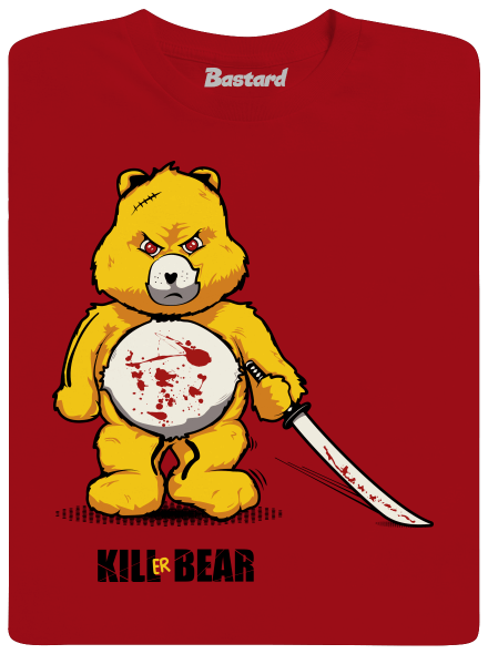 Killer bear pánske dlhý rukáv Red