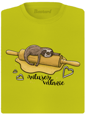 Milujem váľanie dámske športové tričko Neon Yellow