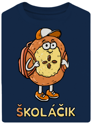 Školáčik unisex tričko oversized Midnight Blue