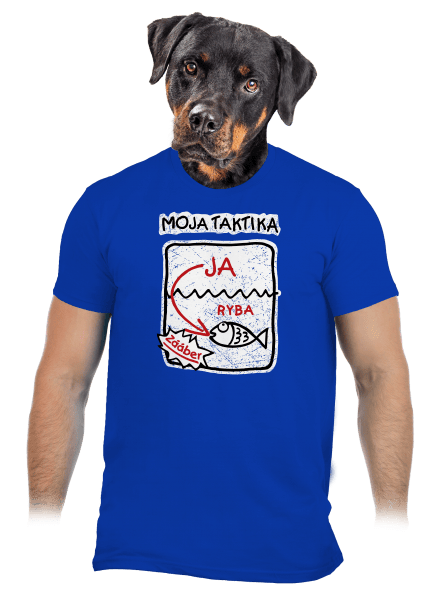 Rybárska taktika pánske tričko Royal Blue