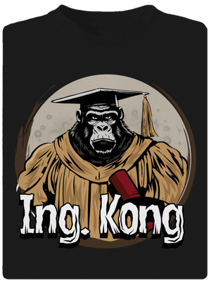 Ing. Kong detské športové tričko Black