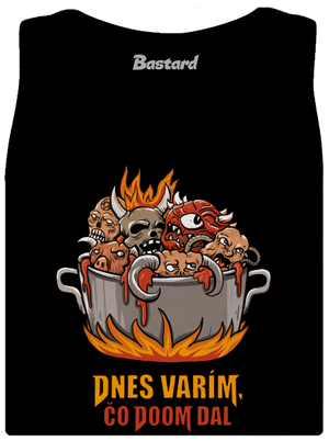 Čo Doom dal dámske tielko klasické Black