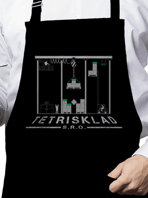 Tetrisklad zástera Black