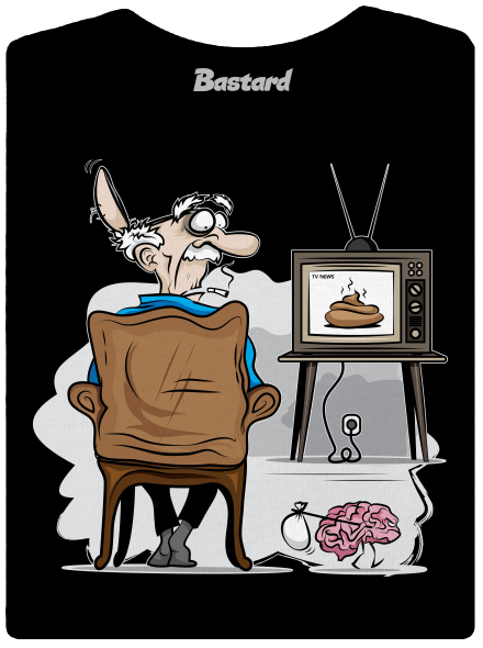 TV News dámske tričko prémium Black