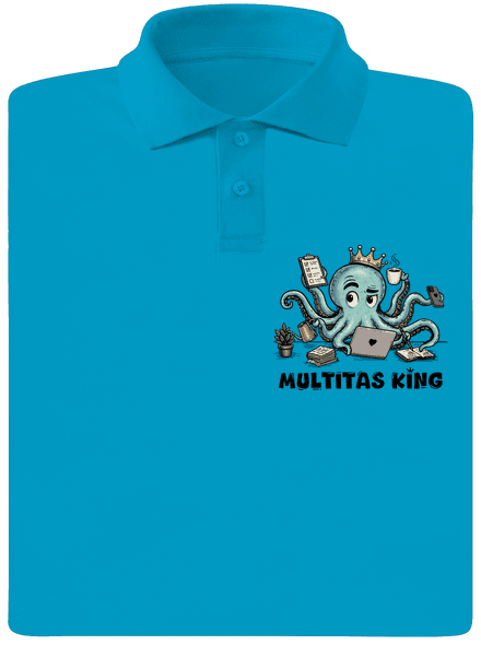 Multitas king pánska polokošeľa Blue Atol