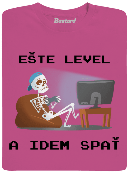 Ešte level detské tričko Fuchsia